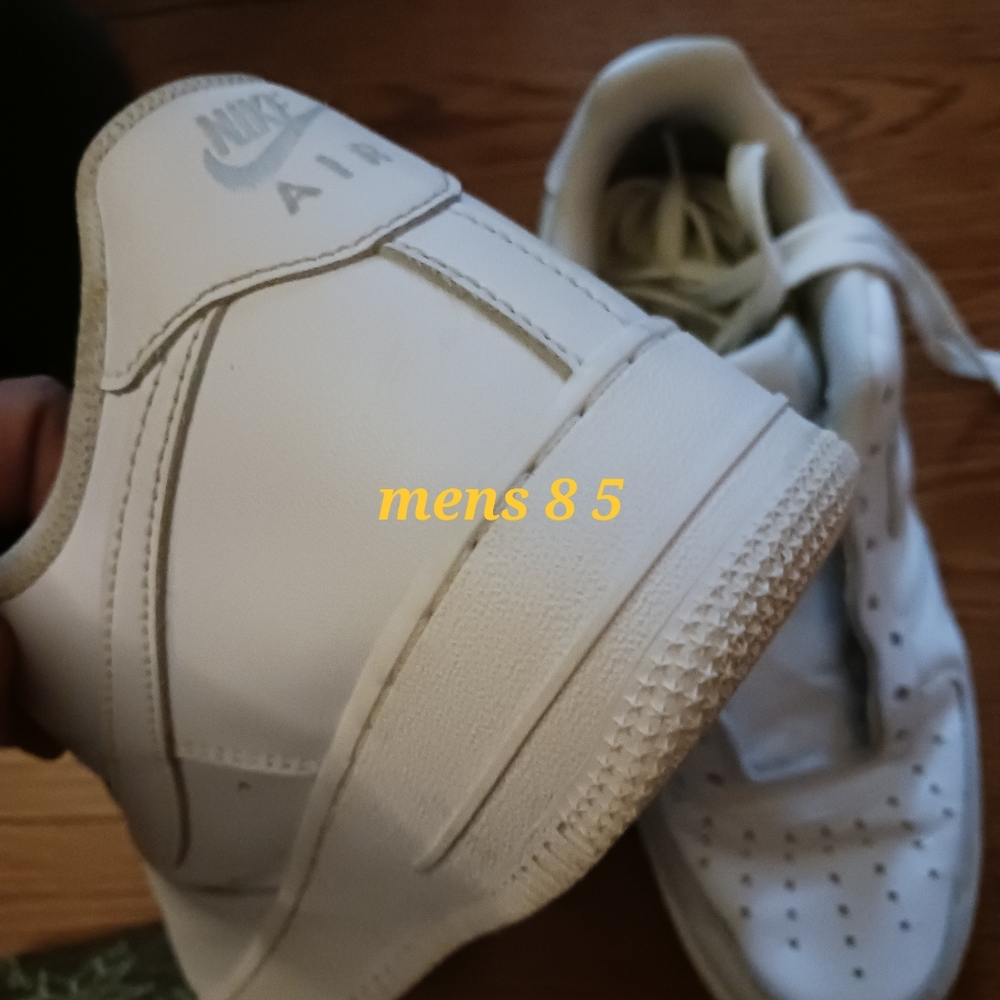 All white Nikes